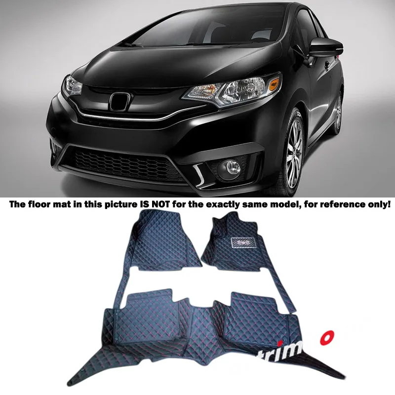 For Honda Fit 2017 2016 Interior Leather Custom Car Styling For Honda Fit 2017 2016 Interior Leather Custom Car Styling Auto Floor Mats Carpets Pads