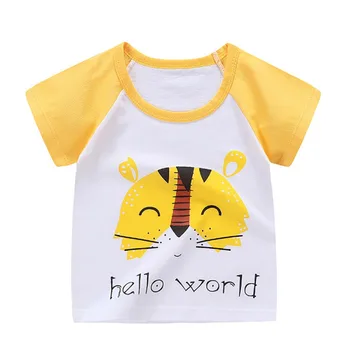 

Cotton Infant T-shirt Casual Tee Tops Boy Shirt Summer Baby Boys T Shirt Cartoon Print Short Sleeve Kids Girls T-shirts