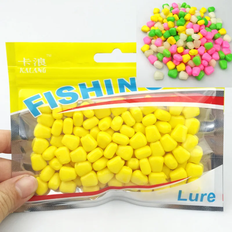 Hot selling 100Pcs Lot 44grams Soft Baits corn carp font b Fishing b font Lures font