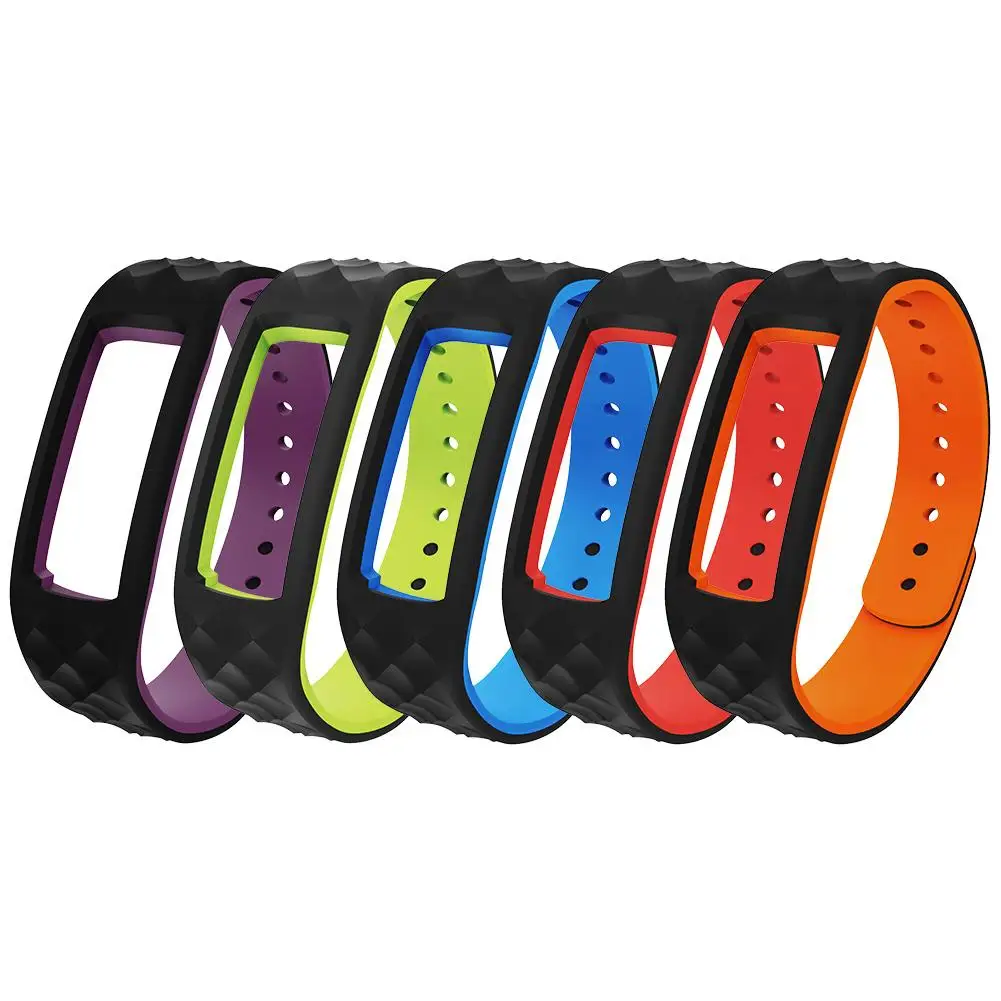 

Replacement Soft Silicone Dual Colors Smart Bracelet Watch Band for ID107 PLUS