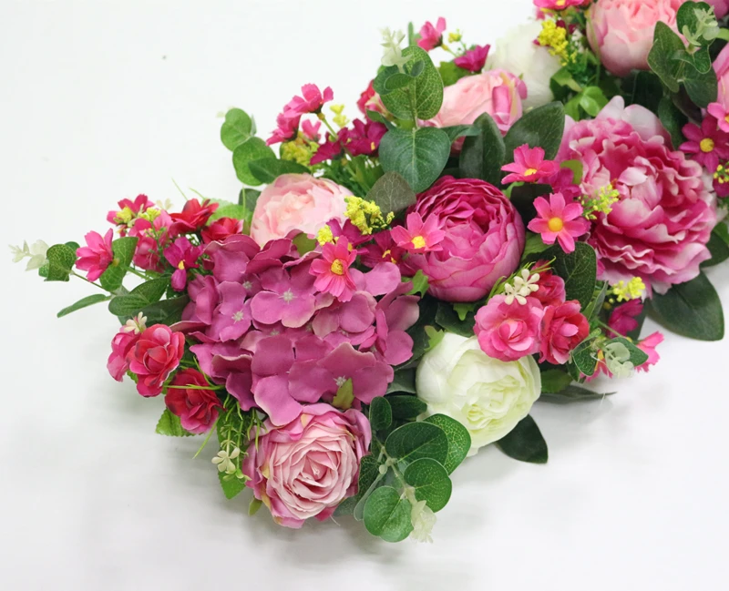 JAROWN Simulation Plant Flower Row Flower Wall Wedding Arrangement Decor DIY Pavilion Decor Arch Flowers Window Showcase Flores (10)
