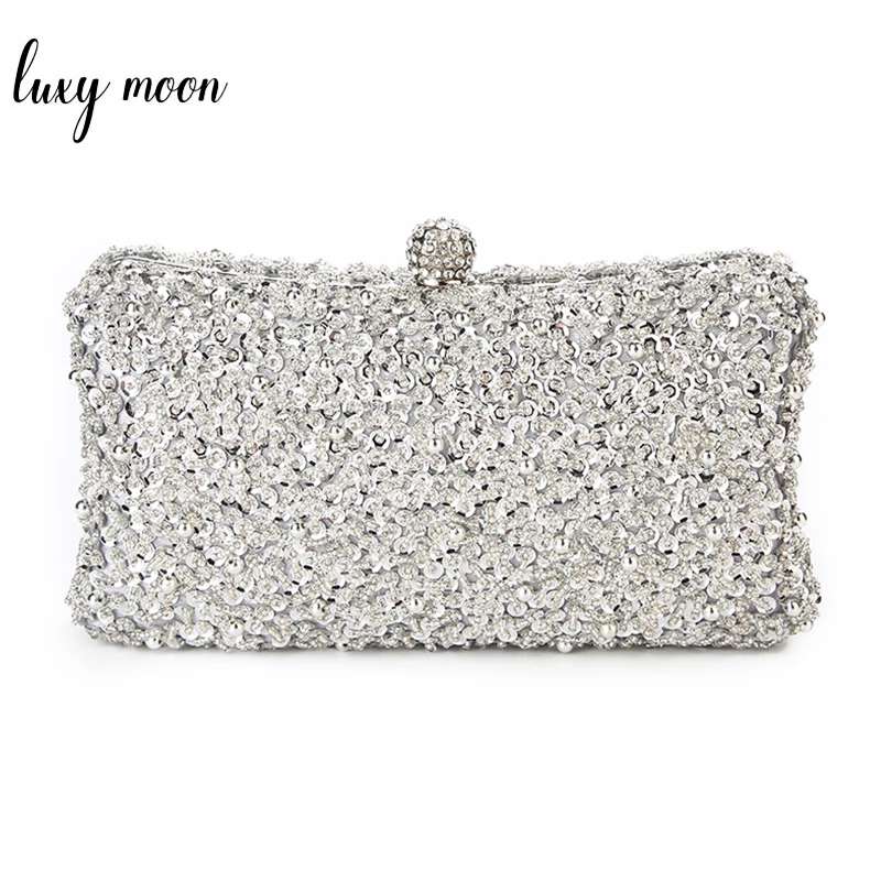 

LUXY MOON beaded evening bags fashion women clutches day clutch Female party purse chains handbag women messenger bag ZD877