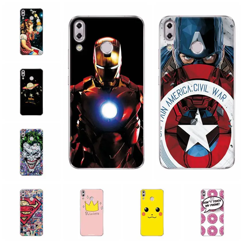 

Ample Captain America Cases For Asus ZenFone 5z ZS620KL Shell Cover For Zenfone 5 2018 ZE620KL ASUS_X00QD Fundas Back Cover 6.2"