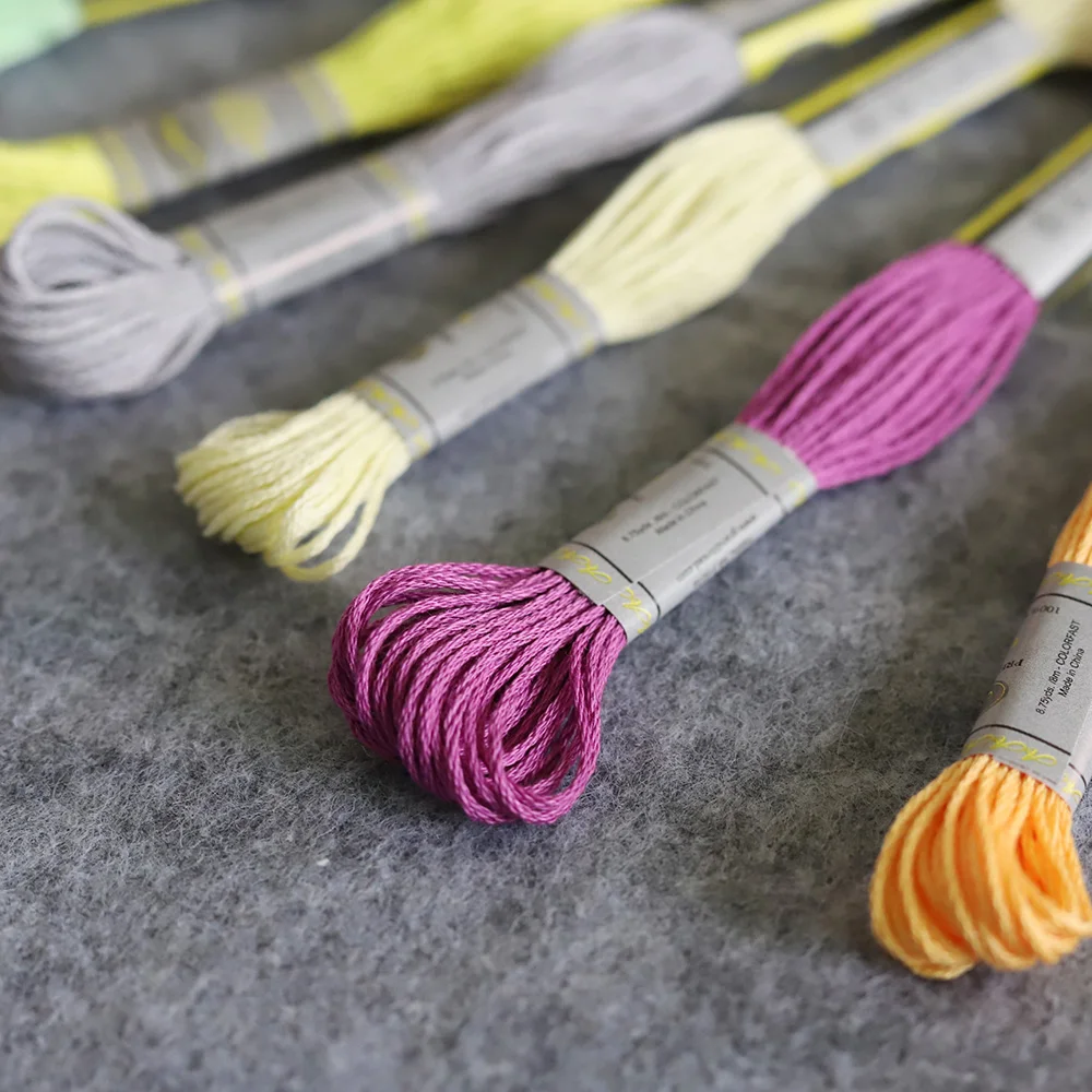 8m chaque-Solid Violet échevettes 6 ancre broderie point de croix Threads floss
