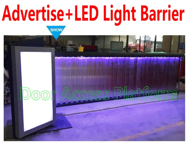 

Advertisement Barrier gate+Palisade gate Access control Car Parking system with LED Light Car in Truck in Car Barrier machine