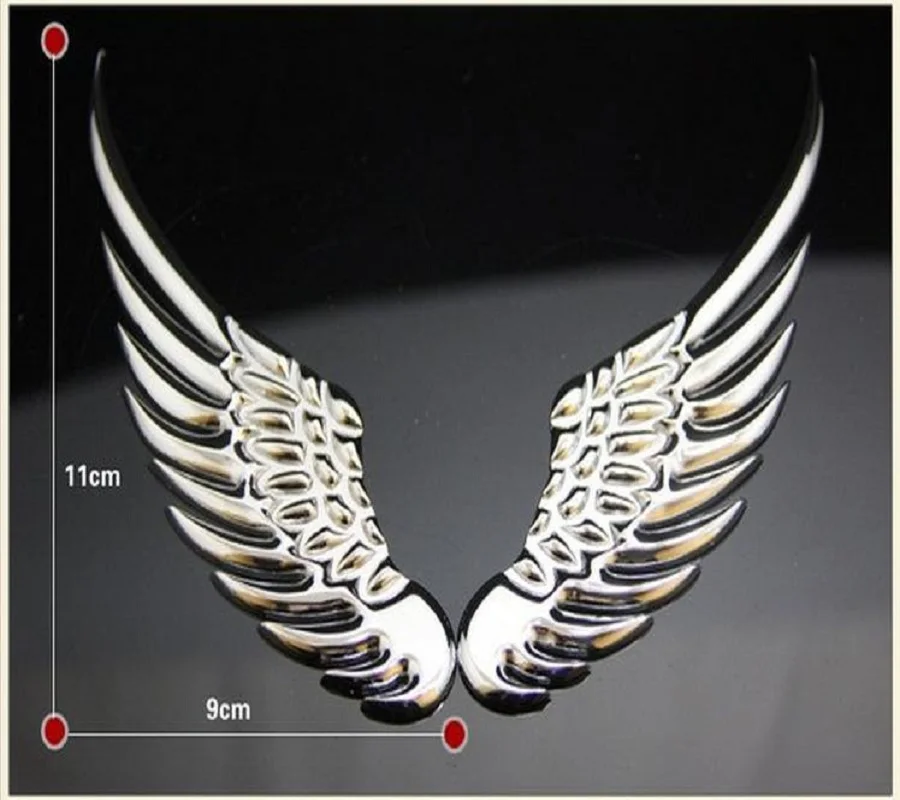 

Fashion Sticker 3D Wings Car Motorcycle Accessories Metal Chrome Badge Emblem Sticker Ram head For Dodge Ram Caliber Car-Styling