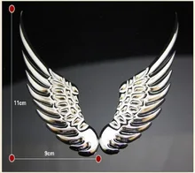 Fashion Sticker 3D Wings Car Motorcycle Accessories Metal Chrome Badge Emblem Sticker Ram head For Dodge Ram Caliber Car-Styling