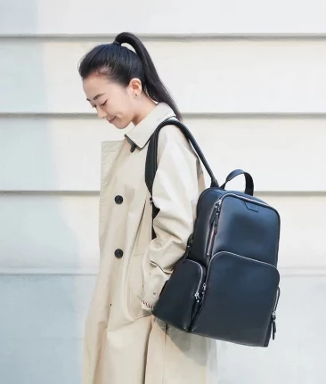 Кожаный рюкзак xiaomi mijia, кожаная повседневная сумка на плечо для мужчин и женщин, Классическая широкая Высококачественная сумка