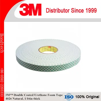 

3M 4026 Double Coated Urethane Foam Tape Natural, 1 in x 36 yd 1/16 in