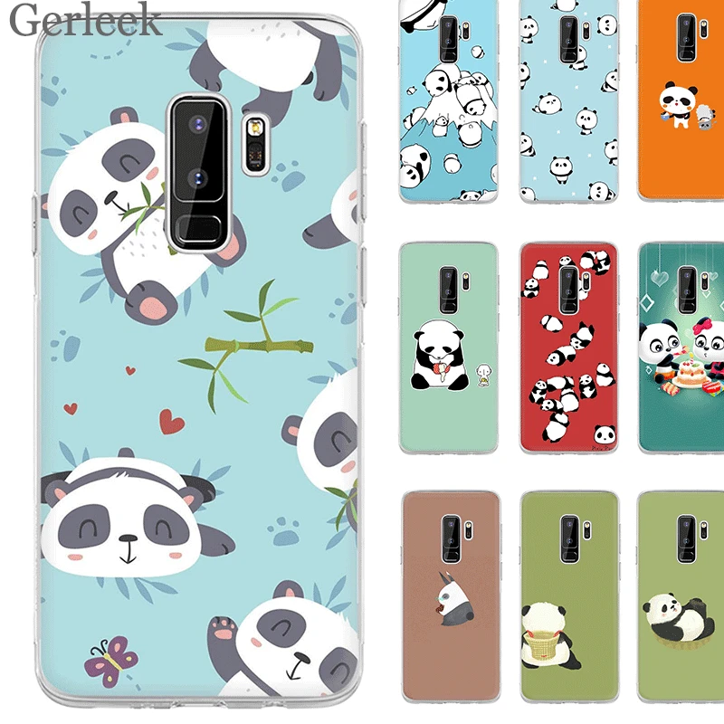Чехол с рисунком панды для Samsung M10 M20 M30 M40 S6 S7 Edge S8 S9 S10 Plus S10e Note 8 9 10 милый чехол |