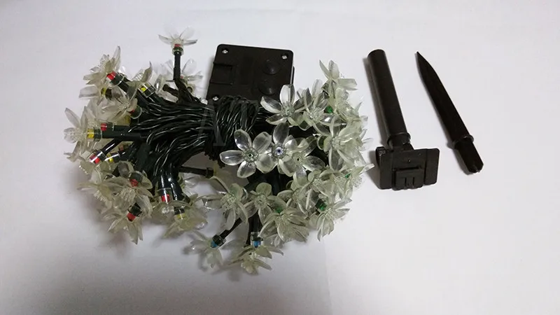 Flores de Cereja Luzes da Corda do Feriado à Prova Yiyang Jardim Novidade Solar Dwaterproof Água Festival Festa Decoração Lâmpadas Iluminação Cereza Led 4 Yiyang jardim novidade solar led flores de