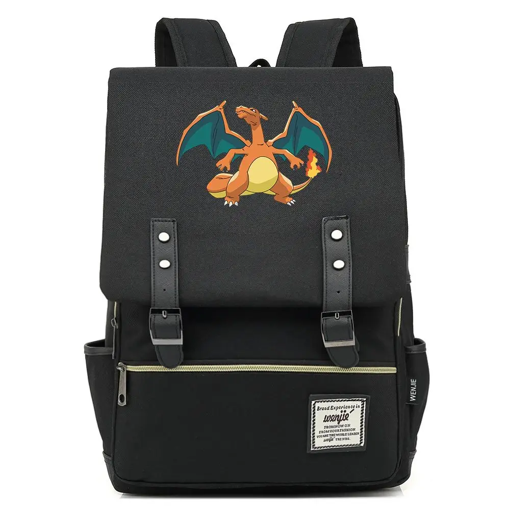 Горячая Аниме Рюкзак Pokemon карманные монстры холщовый рюкзак для женщин мужчин Pokemon Poke шарик школьные рюкзаки Mochila - Цвет: 11