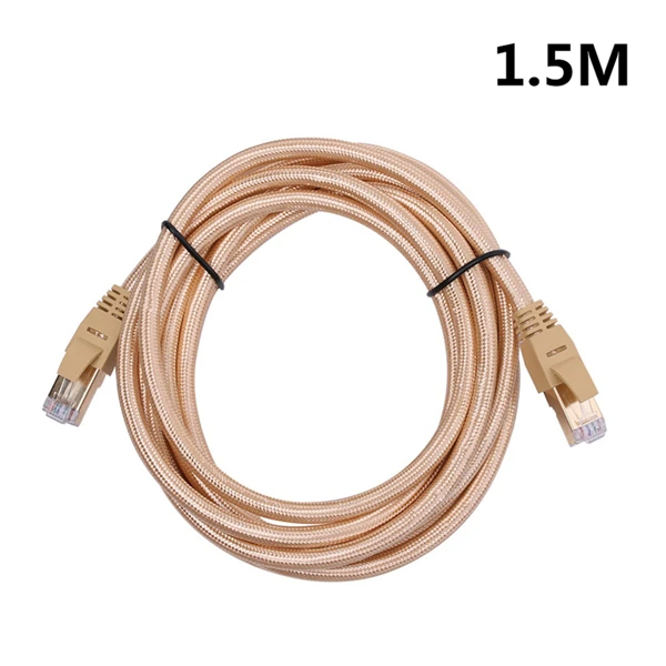 3M Ethernet, Соединительный адаптер CAT7 LAN высокое Скорость кабель передачи Стандартный RJ45 для подключение маршрутизатора Аксессуары для мобильных телефонов - Цвет: 1.5 Meters