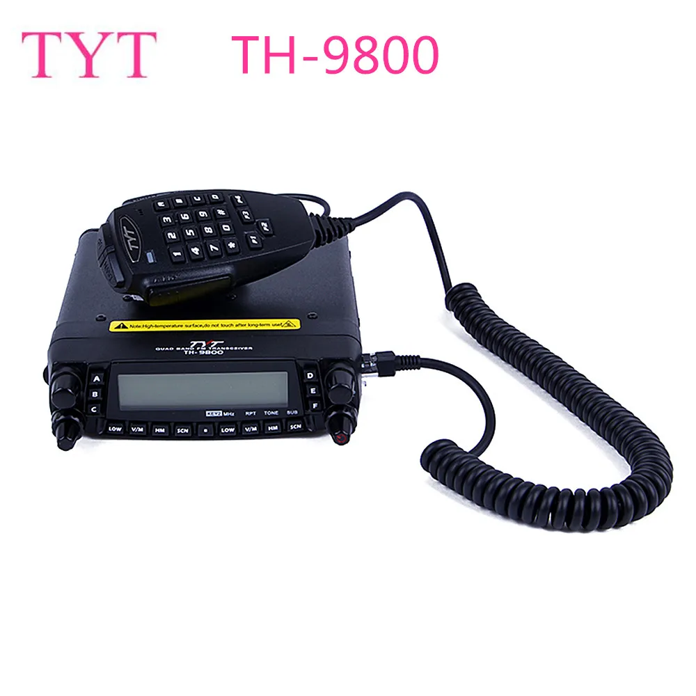 TYT TH 9800 50 Вт Мобильное радио трансивер УКВ Quad Band Автомобильный Радио станции CB