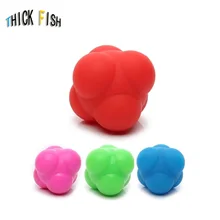 Шестиугольный реакционный мяч на мяч чувствительный отскок мяч Теннис Бадминтон Настольный теннис ловкость тренировка скорость реакционный мяч