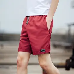 2019 новые мужские повседневные шорты Свободные Студенческие шорты на шнурке мужские брюки Песчаный пляж мужской мальчик прохладное лето