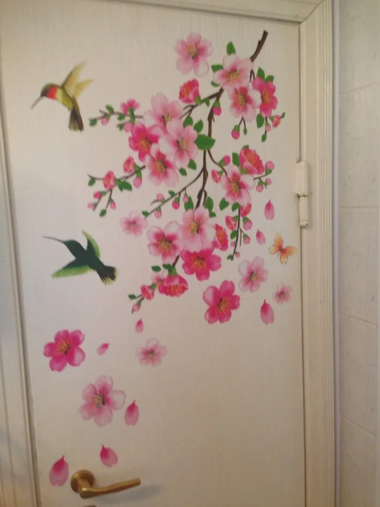 HTB1JO7YKFXXXXaVaXXXq6xXFXXXH.jpg_ Naklejka na ścianę Peach Blossom