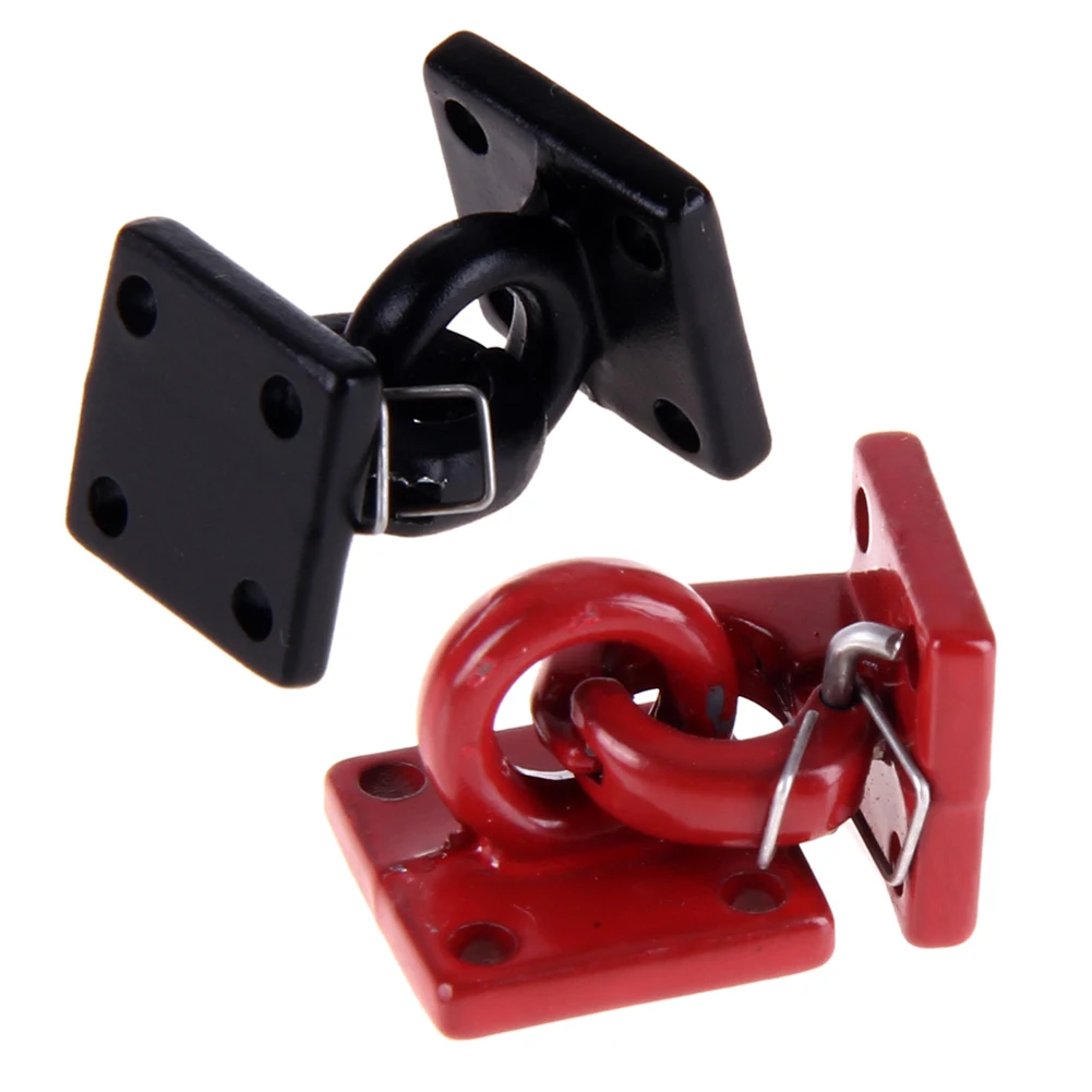 

1 Set Metal Trailer Tow Lock Shackle Bracket for Axial SCX10 TAMIYA CC01 D90 D110 TF2 Rock Crawler RC Car