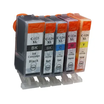 

PGI 125 CLI 126 Printer Cartridges Replacement For Canon PIXMA MG5310 MG6110 MG6210 IP4810 IP4910 IX6510 MG5210 Inkjet Printer