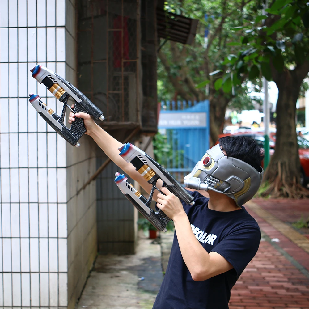 2018 Avengers Infinity War Star Lord Gun Weapon Halloween Props Adult A Pair New (3)