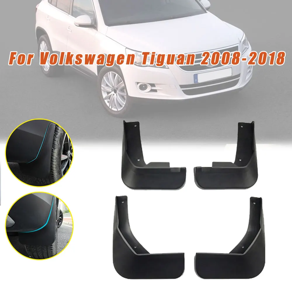 Для Volkswagen VW TIGUAN(MK1) 2008- Автомобильные Брызговики защитные светоотражаПредупреждение Брызговики автомобильные аксессуары