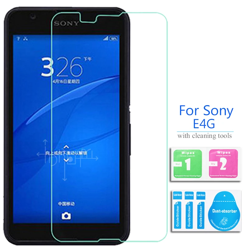 2 шт. для Sony Xperia E4g dual LTE защитная пленка из закаленного стекла 0 26 мм 5 9h на E2003 E2006