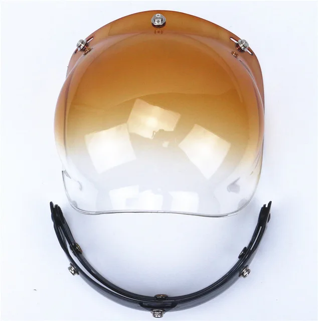 Винтаж viseira для TORC мотоциклетный шлем лобовое стекло пузырьковый щит очки пилота струйный скутер лицевой щит для biltwell Лидер продаж - Цвет: Шампанское