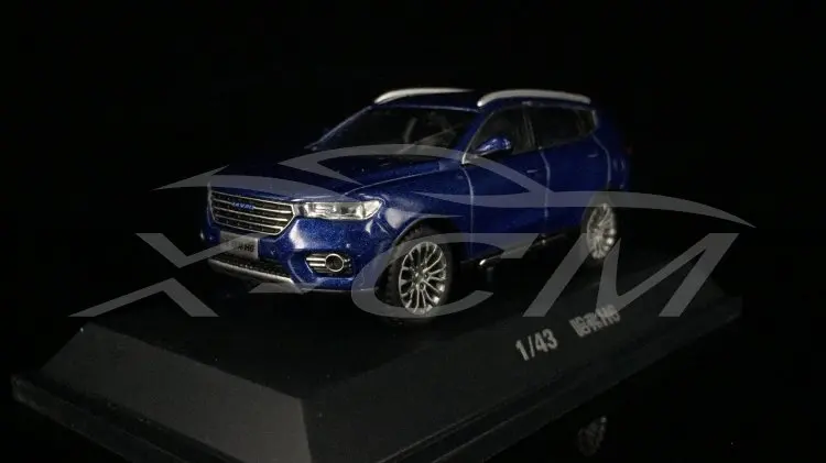 Литая под давлением модель автомобиля Great Wall все новые Haval H6 1:43 может отодвинуться(синий)+ маленький подарок