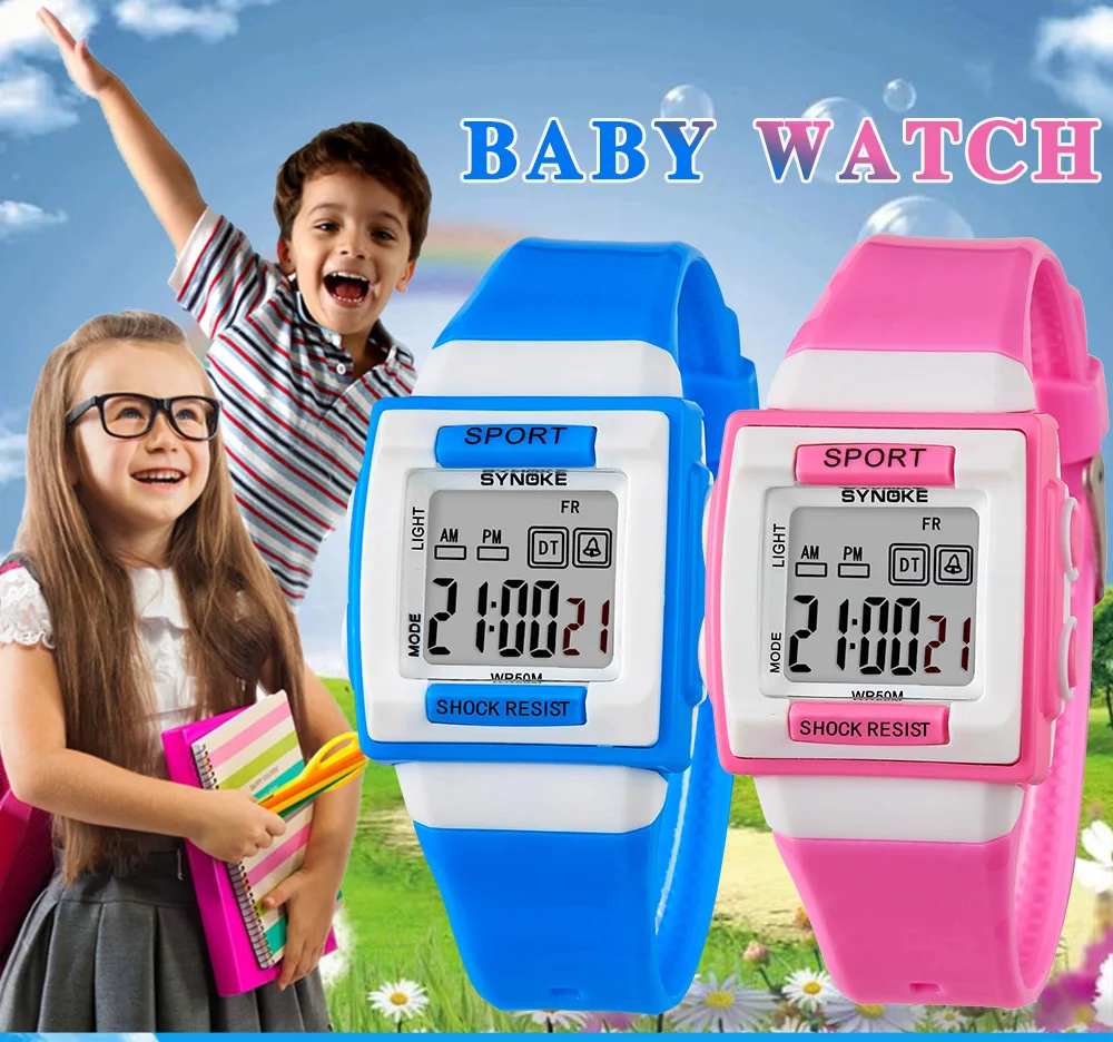 Детские часы, цифровые часы Montre Enfant Reloj infanti, водонепроницаемые детские электронные наручные часы для мальчиков и девочек, детские часы