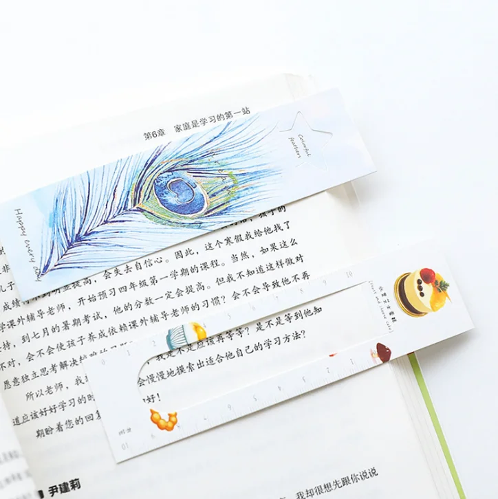 30 шт./упак. Милая вкусная еда бумажная Закладка держатель книги сообщения карты