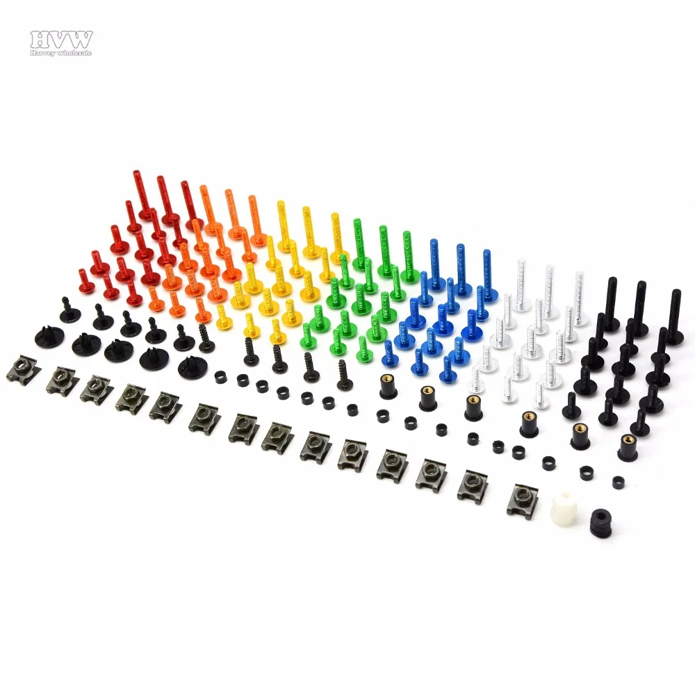 

Universal CNC Fairing Wind Screen Screws Bolt  Windshield Mounting Nut Wellnut body work fasten For honda shadow duke 390