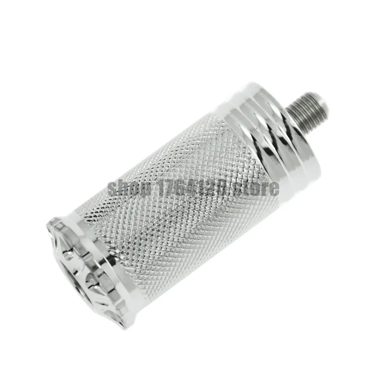 Мотоцикл черный/хром рифленый Burst Shifter Peg Тяговый механизм для Harley Fatboy Sportster 1200 883 xlturing Road King Ultra - Цвет: chrome