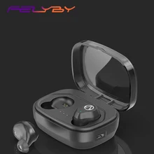 FELYBY X10 Bluetooth гарнитура Мини невидимые БЕСПРОВОДНЫЕ стереофонические водонепроницаемые сенсорные автоматические соединения Спортивная гарнитура