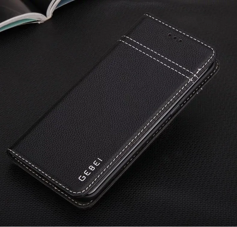 Роскошный фирменный флип-чехол GEBEI из натуральной кожи с уникальным магнитным дизайном для samsung Galaxy S7 Edge S8 S9 S10 Plus