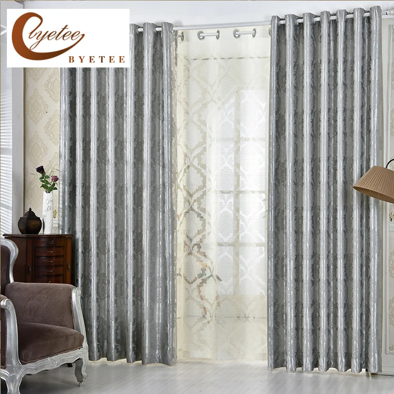 Buy [byetee] European Jacquard Window Curtain Fabrics