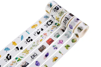 

1 Roll , Bag / Animal / Panda / Crops / Girl washi tape , Japanese decorative tape for scrapbooking , masking