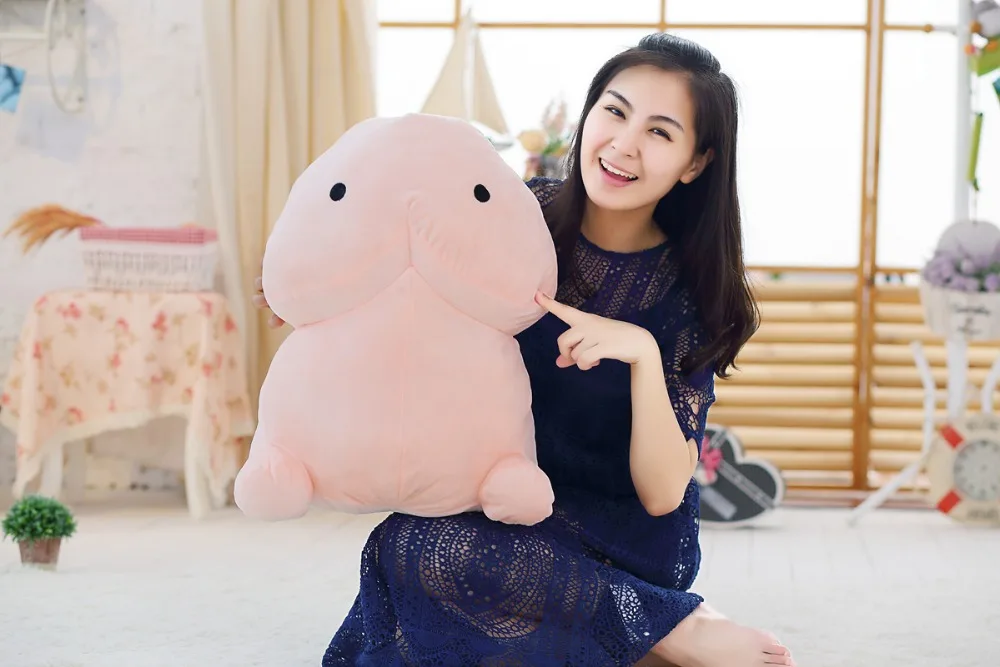 Funny penis plush pillow 
