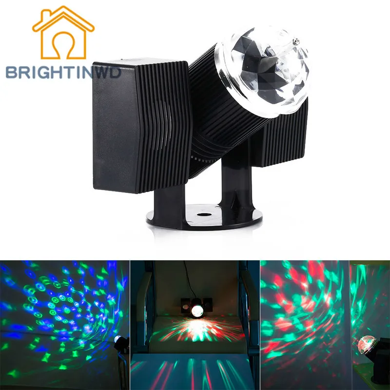 

BRIGHTINWD LED Shake Head Light Stage Stars Remote Control Mini Laser Lighting Red and Green Dual Color Stage Light DJ Bar KTV