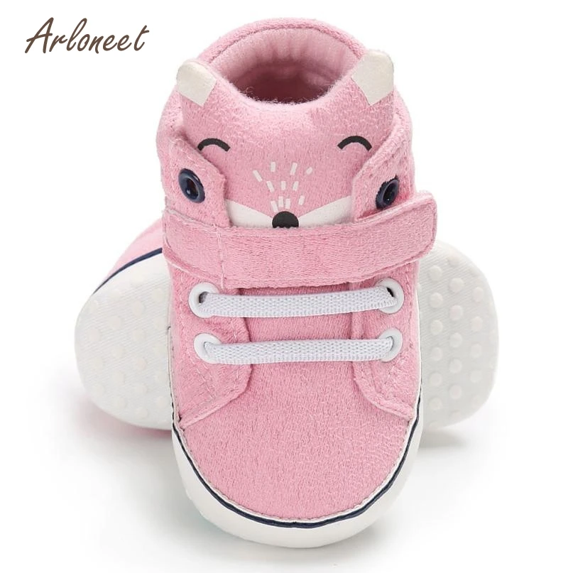 

ARLONEET Baby Shoes Baby Girl Boys Fox Hight Cut Shoes Sneaker Anti-slip Soft Sole Toddler Dropshipping Mar21