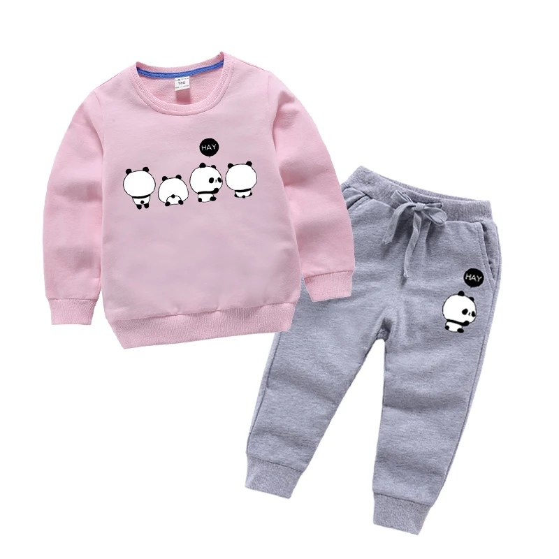 

2019 Spring Children Clothing Set Baby's Sets 100% cotton Kids Boy Outfit Sports Suit 1-6T Boys Girls Suits Cotton Child Clothes