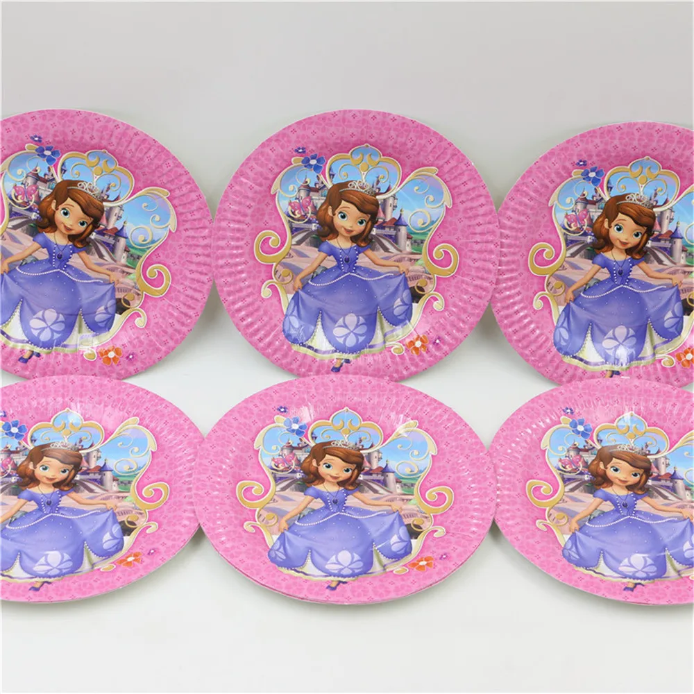 8pcs-kids-birthday-party-decoration-princess-sofia-theme-party-7-inch-paper-cake-dish-plate-supplies (2)
