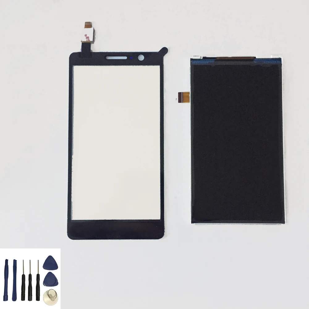 

For Lenovo A536 Black / White Touch Screen Panel Digitizer Sensor Glass + LCD Display Monitor Panel Module + Free Tools