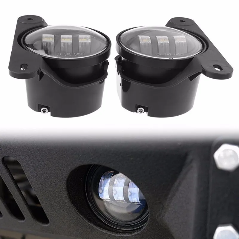 LED FOG LIGHT Tenth Anniversary Front Bumper Fog Light the Iron Bars Dedicated Front Fog Lamp for JEEP Wranglerw