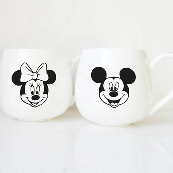

Minnie & Mickey Mouse Wine Glass Jar Box Stickers Vinyl Removable Kitchen Wall Tile Stickers Birthday Art Decor