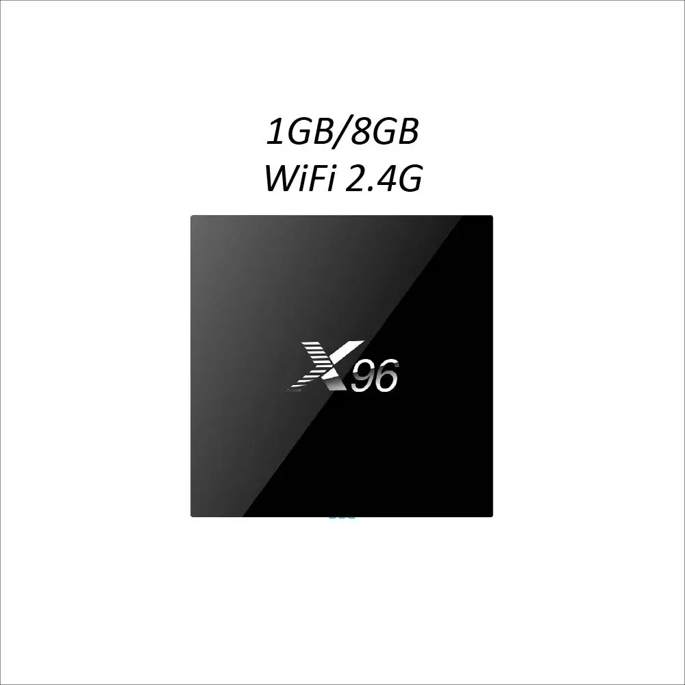 Andoid ТВ коробка X96 с Amlogic S905X четырехъядерный чипсет ram 1 ГБ/2 Гб rom 8 ГБ/16 ГБ встроенный WiFi 2,4G IP tv Android ТВ приставка - Цвет: 1G 8G WIFI 2.4G