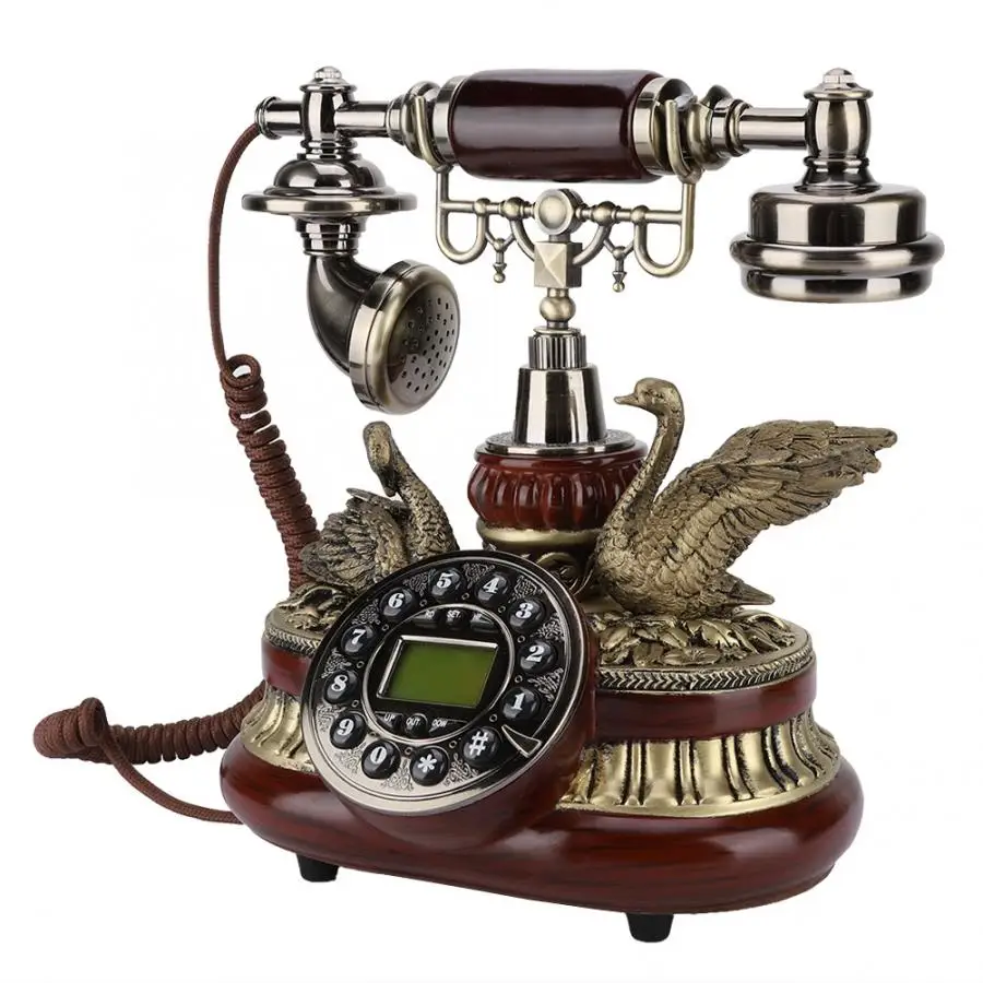 Винтажный Ретро телефонный циферблат старинный стационарный FSK/DTMF офисный домашний автоматический IP телефон портативный