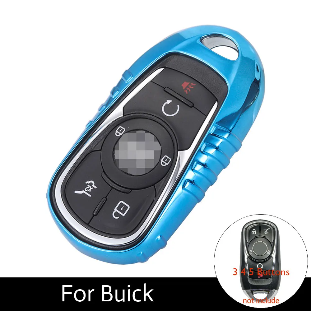 

ATOBABI TPU Car Key Cover Case For Buick Encore GL8 2017 Luminous ZnAl028 Envision 5 Buttons Smart Keys TPU Key Protection Cases