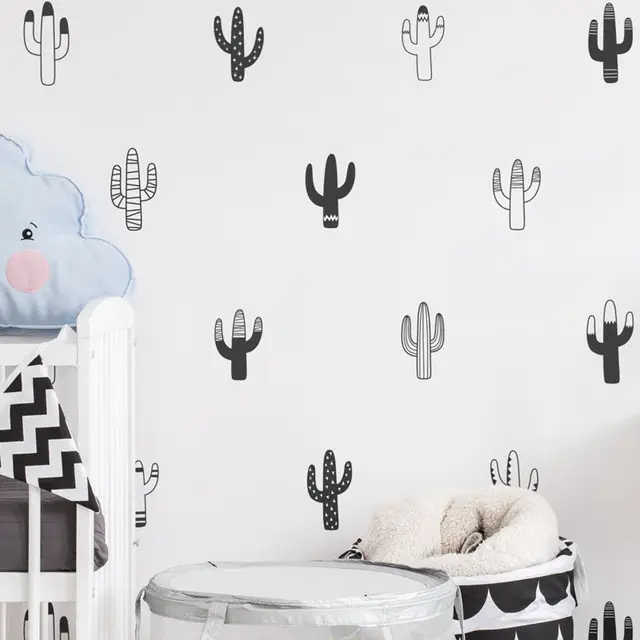 Diy Cactus Wall Decals Nursery Art Decor Tropical Plant Diy Cactus Wall Decals Nursery Art Decor Tropical Plant Vinyl Stickers Unique Home