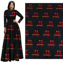 black red bird! 100* 60 Density African Garment Fabrics Garment Fabrics Direct Supply ankara fabric african real wax print