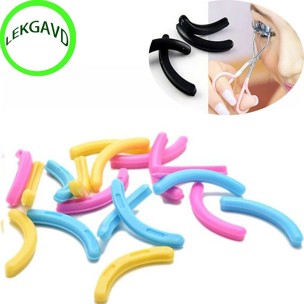 

Women Rubber Eyelashes Circle Protector Eye Lashes 6pcs Mini Eyelashes Replacement Pads For Eyelash Curler Makeup Random Color